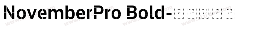 NovemberPro Bold字体转换